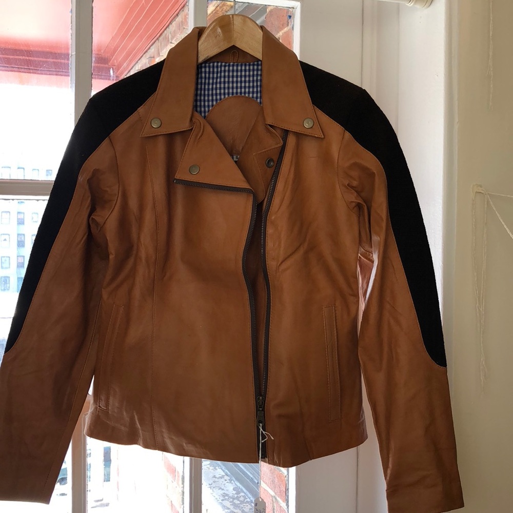 Leather@wool jackets1of a kind,my original designs
